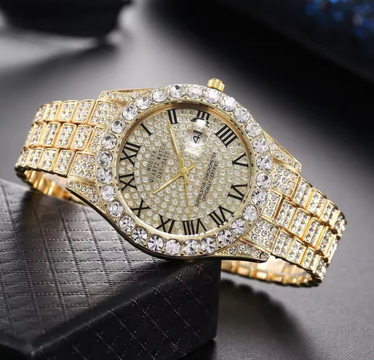 FauxFlex™ Luxury Iced-Out Roman Watch